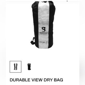 Geckobrands Waterproof Dry Bag - Black and White